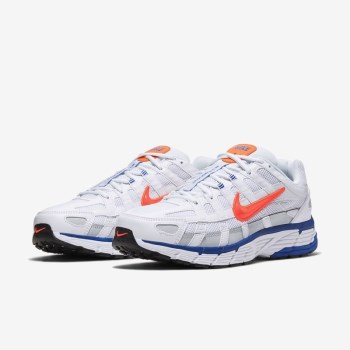 Nike P-6000 - Férfi Utcai Cipő - Fehér/Kék/Fekete/Piros